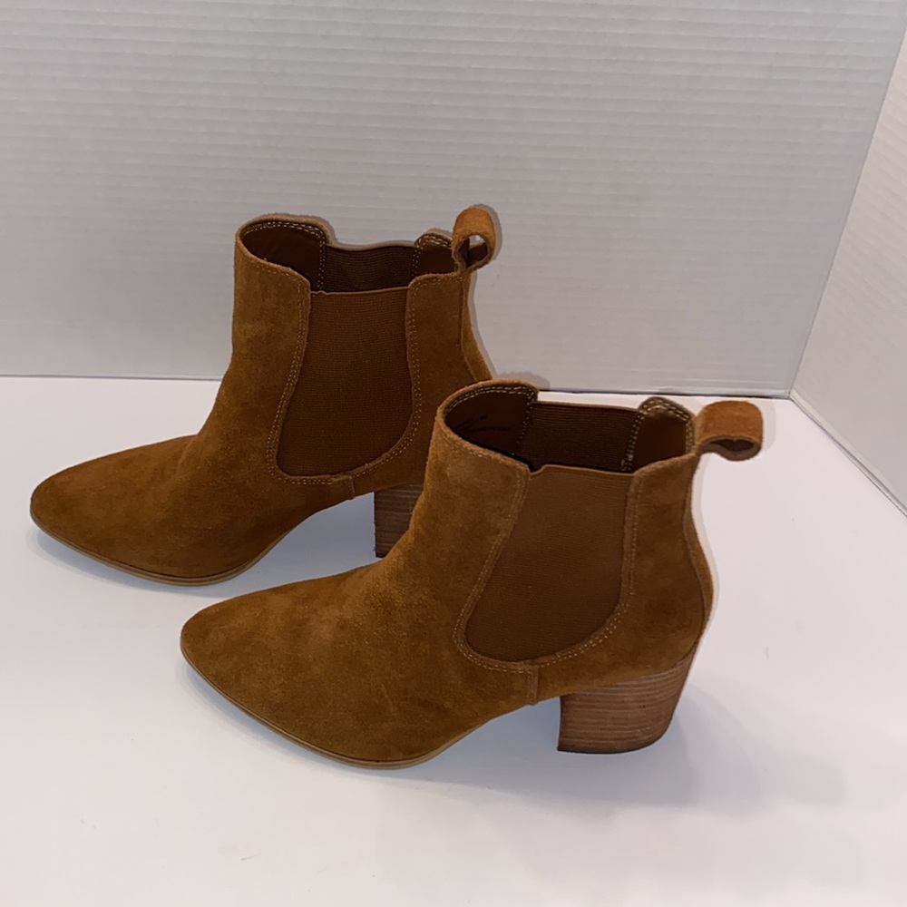 STEVE MADDEN, Style: ADDY, Leather Ankle Boots, Size: 6M, Color: Cognac - Picture 4 of 13
